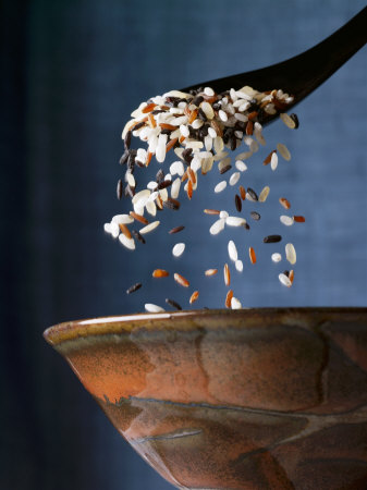 Mixed Rice Falling From A Spoon by Bernhard Winkelmann Pricing Limited Edition Print image