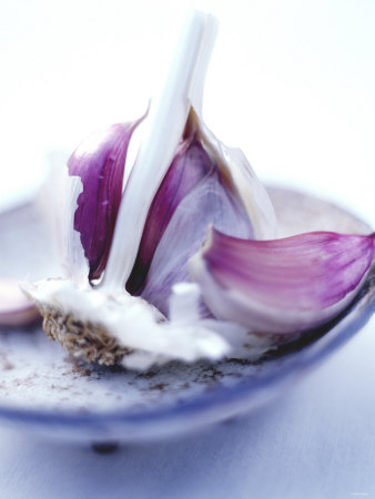 Garlic Bulb, Broken Open, In A Bowl by David Loftus Pricing Limited Edition Print image