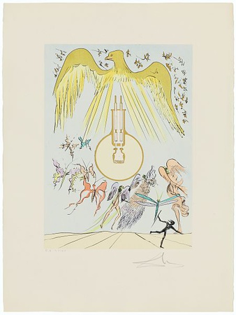 Leonardo Da Vinci Gluhlampe by Salvador Dali Pricing Limited Edition Print image
