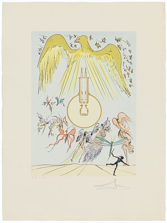 Leonardo Da Vinci Glühlampe by Salvador Dalí Pricing Limited Edition Print image