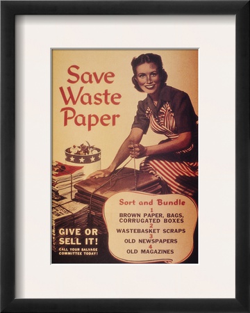 Wwii: 'Save Waste Paper' by Abel Faivre Pricing Limited Edition Print image