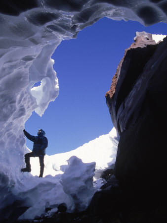 Silhouette Of Climber Scaling Mountain, Wa by Nels Akerlund Pricing Limited Edition Print image