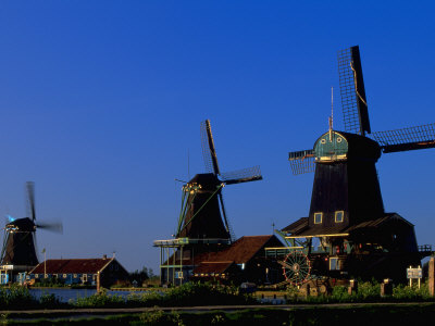 Windmills, Zaanstad, North Holland by Walter Bibikow Pricing Limited Edition Print image