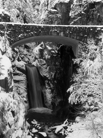 Christine Falls During Winter, Mt. Rainier National Park, Wa by Mark Windom Pricing Limited Edition Print image
