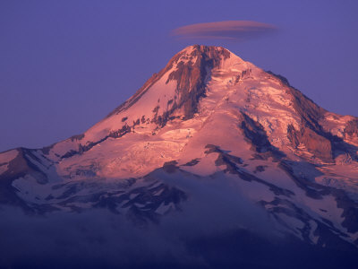 Mt. Hood At Sunrise, Or by Bonnie Lange Pricing Limited Edition Print image