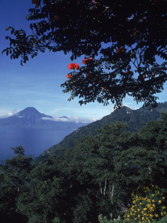 Scenic Of Lake Atitlan And Mountains by Curt Shields Pricing Limited Edition Print image
