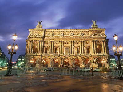 Place De L'opera At Dusk, Paris, France by Bob Burch Pricing Limited Edition Print image