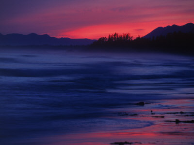 Sunset, Wickaninnish Bay, Bc, Can by Troy & Mary Parlee Pricing Limited Edition Print image