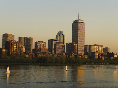 Back Bay Skyline At Sunset, Boston, Ma by Dave L. Ryan Pricing Limited Edition Print image