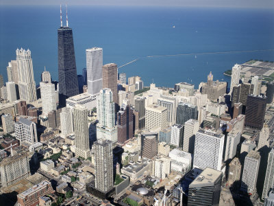 Aerial View Of Chicago, Il by Mark Segal Pricing Limited Edition Print image