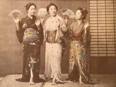 Three Geishas, 1880'S by R. P. Kingston Pricing Limited Edition Print image