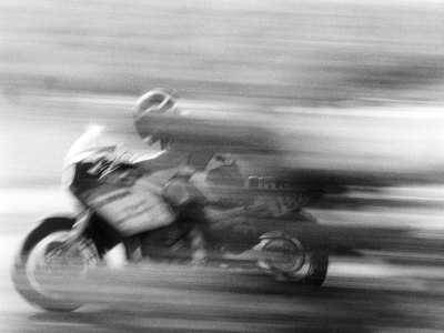 Motorcycle In Motion by Rick Souders Pricing Limited Edition Print image