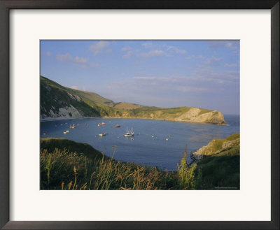 Lulworth Cove On The Coast Of Dorset, England, Uk, Europe by Charles Bowman Pricing Limited Edition Print image