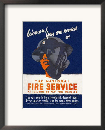Women! You Are Needed In The National Fire Service by George Gibbons Pricing Limited Edition Print image