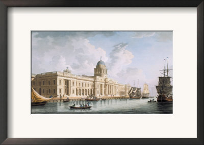 Custom House, Dublin, 1792 by James Malton Pricing Limited Edition Print image