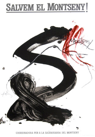 Salvem El Montseny 1986 by Antoni Tapies Pricing Limited Edition Print image