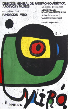 Pintaura, Ministerio De Cultura 1978 by Joan Miró Pricing Limited Edition Print image