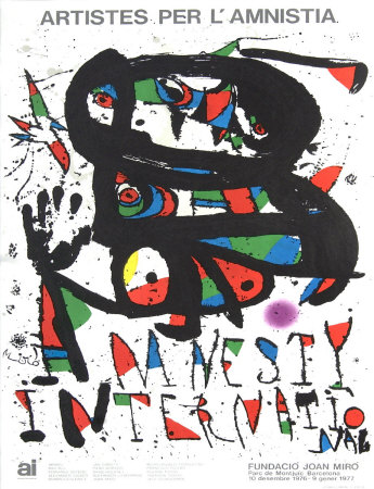 Amnesty International 1977 by Joan Miro Pricing Limited Edition Print image