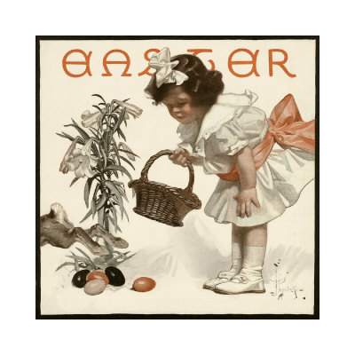 Easter Egg Hunt, C.1907 by Joseph Christian Leyendecker Pricing Limited Edition Print image