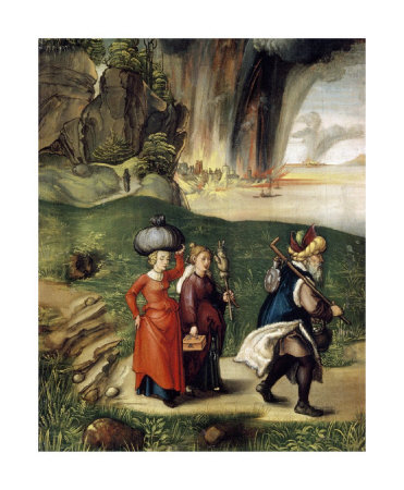 Lot And His Family Fleeing From Sodom by Albrecht Dürer Pricing Limited Edition Print image