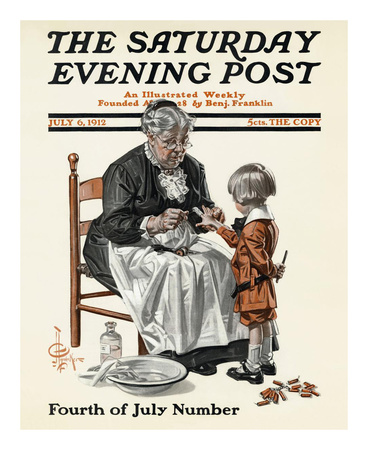 First Aid For Fourth Of July, C.1912 by Joseph Christian Leyendecker Pricing Limited Edition Print image