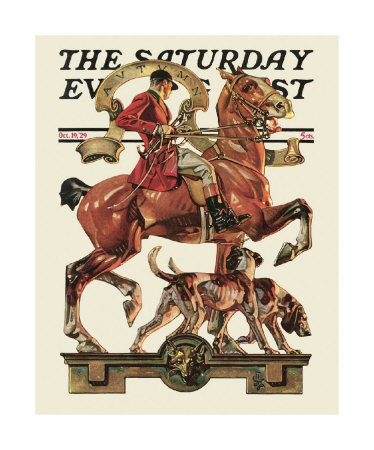 Fall Foxhunting, C.1929 by Joseph Christian Leyendecker Pricing Limited Edition Print image