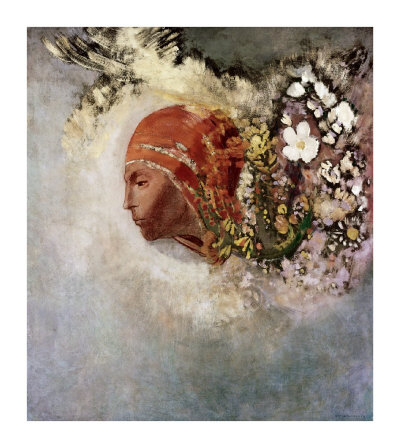 Head With Flowers by Odilon Redon Pricing Limited Edition Print image