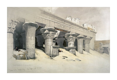 Portico Of The Temple Of Edfou, Upper Egypt by David Roberts Pricing Limited Edition Print image