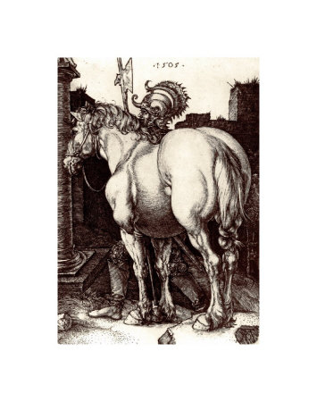 The Large Horse by Albrecht Durer Pricing Limited Edition Print image