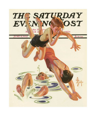 Diving In, C.1935 by Joseph Christian Leyendecker Pricing Limited Edition Print image