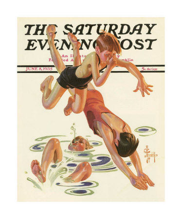 Diving In, C.1935 by Joseph Christian Leyendecker Pricing Limited Edition Print image