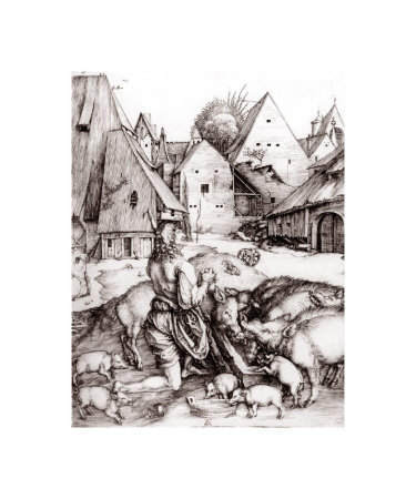 The Prodigal Son by Albrecht Durer Pricing Limited Edition Print image