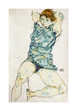 Reclining Girl by Egon Schiele Pricing Limited Edition Print image