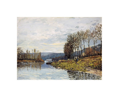 The Seine At Bougival by Alfred Sisley Pricing Limited Edition Print image