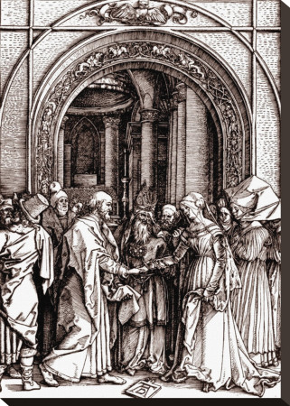 The Betrothal Of The Virgin by Albrecht Dürer Pricing Limited Edition Print image