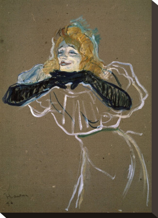 La Chanteuse: Yvette Gilbert by Henri De Toulouse-Lautrec Pricing Limited Edition Print image