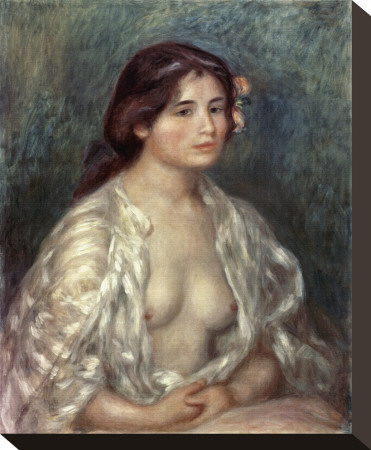 Gabrielle In An Open Blouse by Pierre-Auguste Renoir Pricing Limited Edition Print image