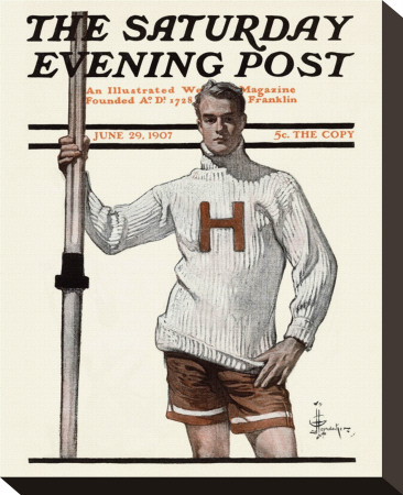 Harvard Pole Vaulter, C.1907 by Joseph Christian Leyendecker Pricing Limited Edition Print image