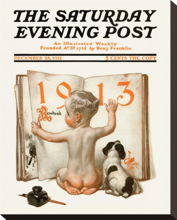 New Year's Baby, C.1913: Resolutions by Joseph Christian Leyendecker Pricing Limited Edition Print image