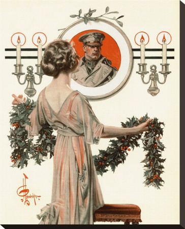 Alone For Christmas, C.1918 by Joseph Christian Leyendecker Pricing Limited Edition Print image