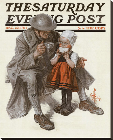 Soldier's Christmas, C.1917 by Joseph Christian Leyendecker Pricing Limited Edition Print image