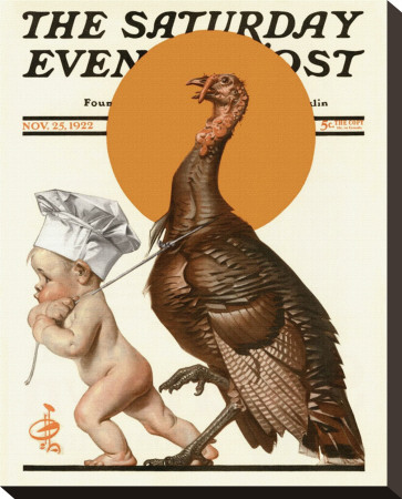 Baby Chef And Turkey, C.1922 by Joseph Christian Leyendecker Pricing Limited Edition Print image