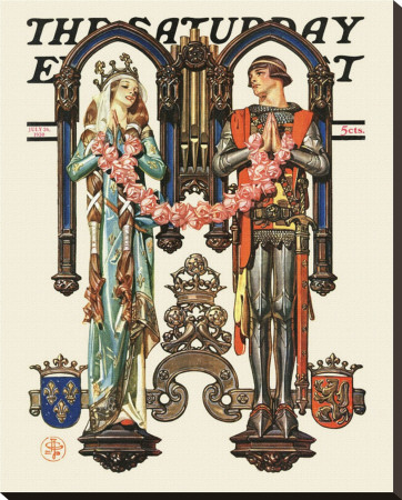 Henry V And His French Bride, C.1930 by Joseph Christian Leyendecker Pricing Limited Edition Print image