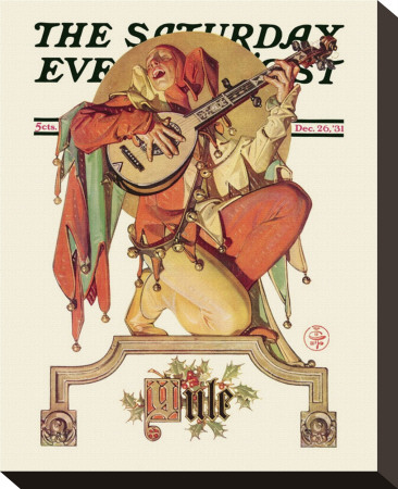 Musical Jester, C.1931 by Joseph Christian Leyendecker Pricing Limited Edition Print image