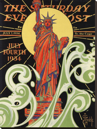 Statue Of Liberty, C.1934 by Joseph Christian Leyendecker Pricing Limited Edition Print image