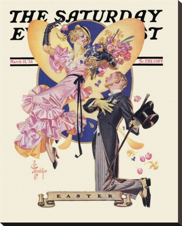 Romantic Easter, C.1934 by Joseph Christian Leyendecker Pricing Limited Edition Print image