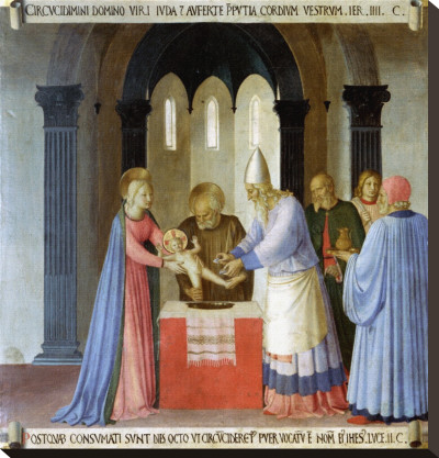 Story Of The Life Of Christ Circumcision Of Jesus by Fra Angelico Pricing Limited Edition Print image