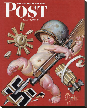 New Year's Baby, C.1943: At War by Joseph Christian Leyendecker Pricing Limited Edition Print image