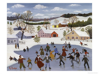 Winter Skating by Konstantin Rodko Pricing Limited Edition Print image