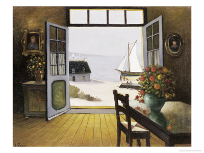 Open Door On The Beach by Konstantin Rodko Pricing Limited Edition Print image